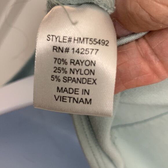 Haute Monde size medium bustier style mint bodysuit w/built in bra/wide straps - Picture 5 of 7